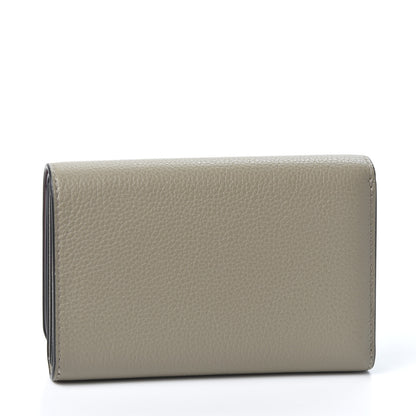 Mulberry Small Classic Grain Medium Continental French Wallet Solid Grey 2 of 9