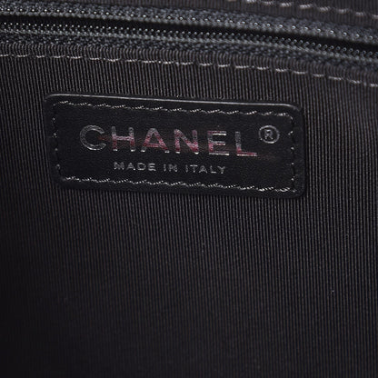 Chanel Calfskin Quilted Feather Weight Bowling Bag Black 6 of 13