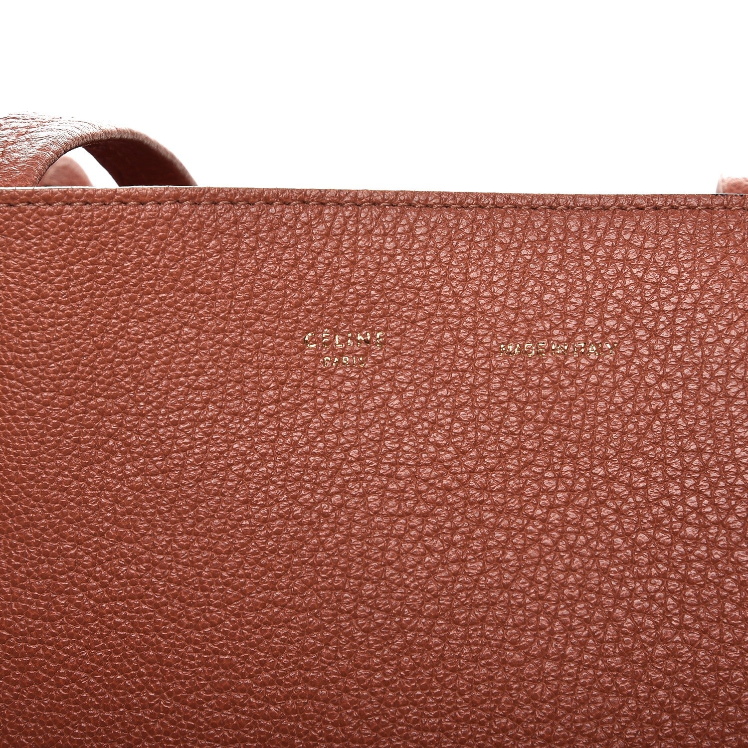 Celine Soft Grained Calfskin Small Belt Cabas Phantom Brick 6 of 16