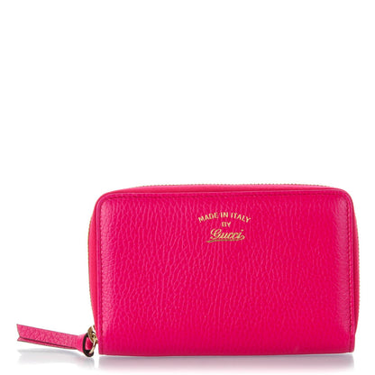 Gucci Dollar Calfskin Medium Swing Zip Around Wallet Blossom 1 of 7