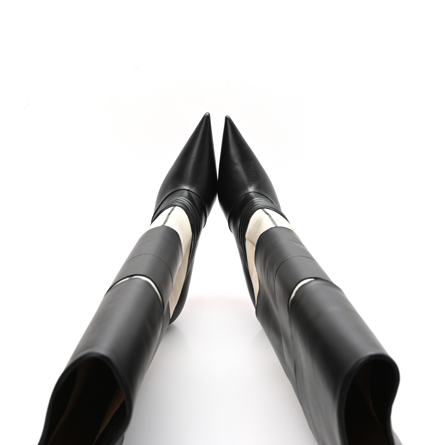 Christian Louboutin X MAISON MARGIELA Nappa Calfskin Xrismarteen 100 Knee High Boots 39 Black 2 of 9