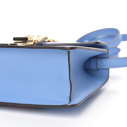 Gucci Vitello Fontanella Web Mini Sylvie Top Handle Bag Clear Sky Blue 10 of 12