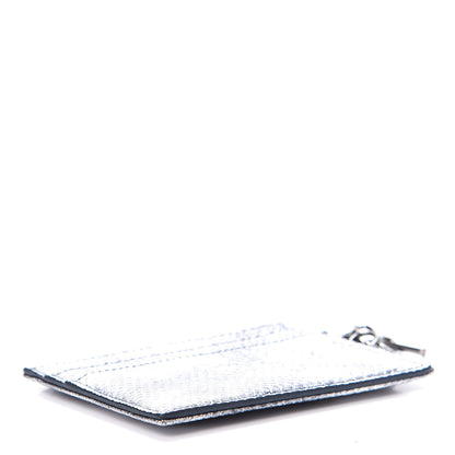 Christian Dior Karung Lady Dior Card Holder Vieil Argent 8 of 9