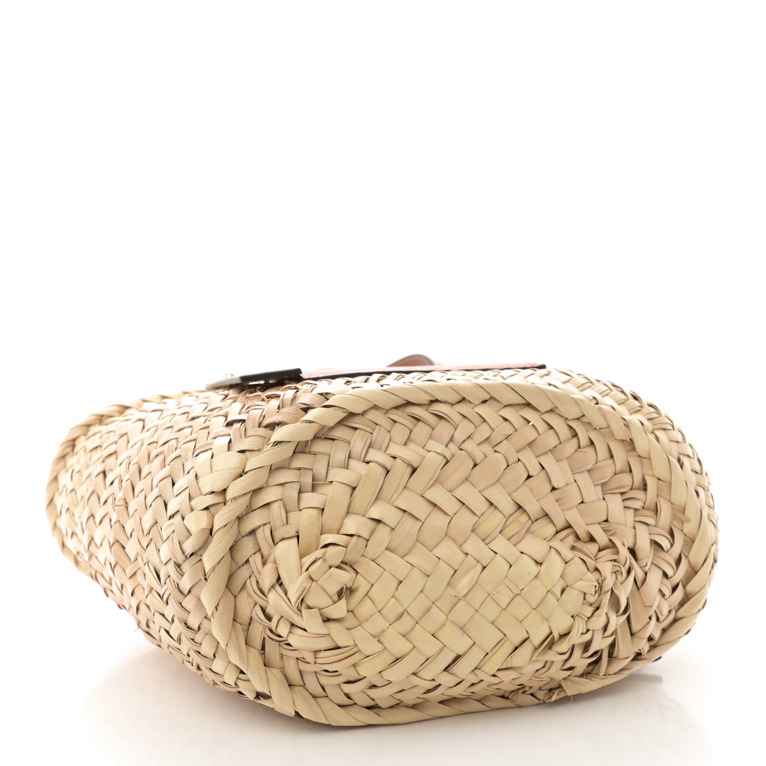 Loewe Raffia Small Basket Tote Bag Natural Orange 4 of 10