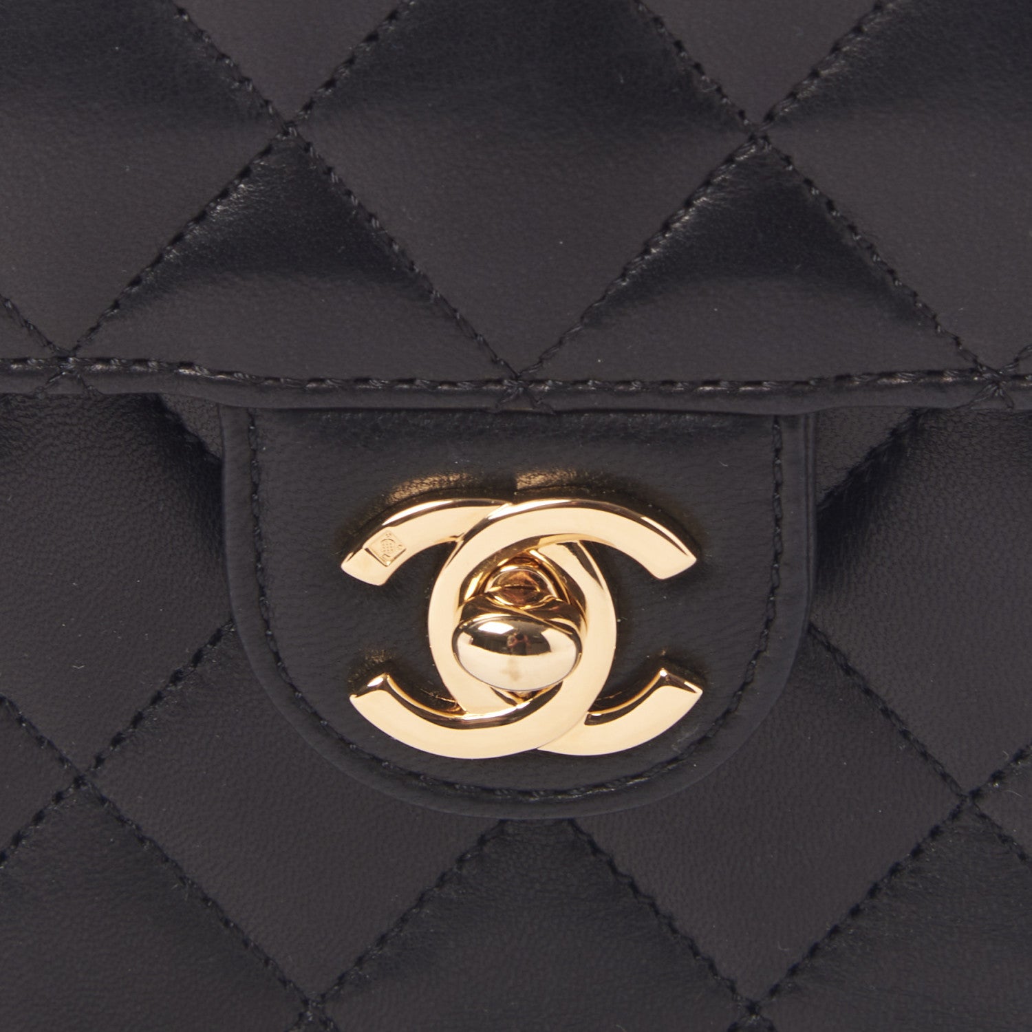 Chanel Lambskin Quilted Small Single Flap Black 8 of 10
