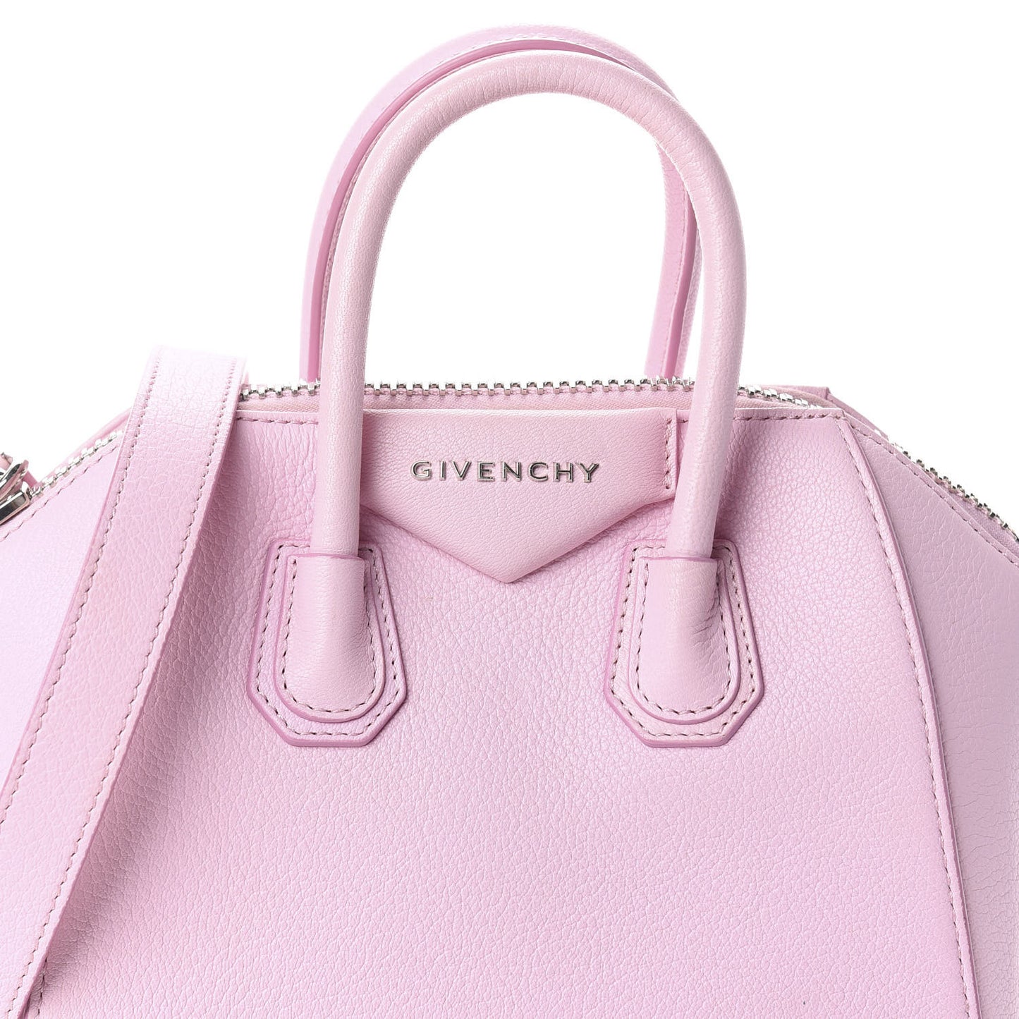Sugar Goatskin Mini Antigona Bright Pink