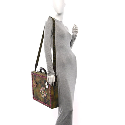 Chanel Washed Toile Graffiti On The Pavements Briefcase Khaki Multicolor 2 of 11