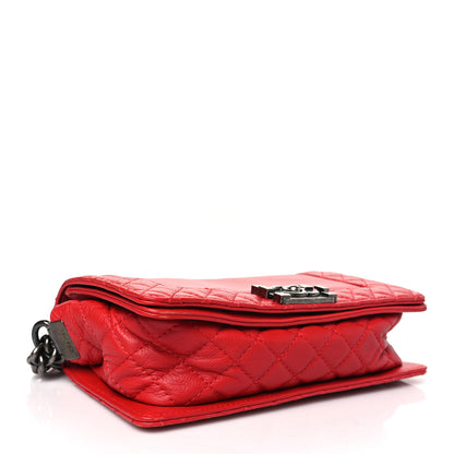 Chanel Calfskin Medium Boy Reverso Flap Red 4 of 10