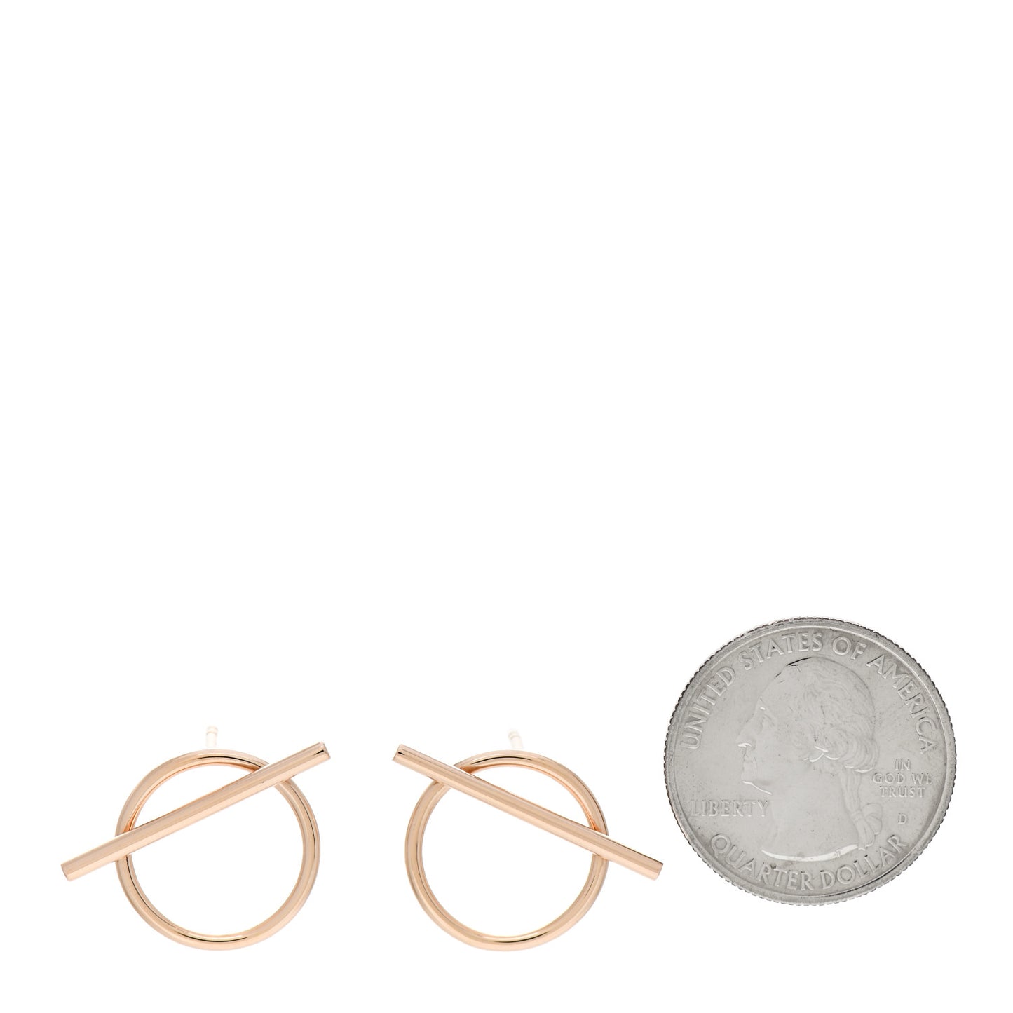 18K Rose Gold MM Echappee Earrings