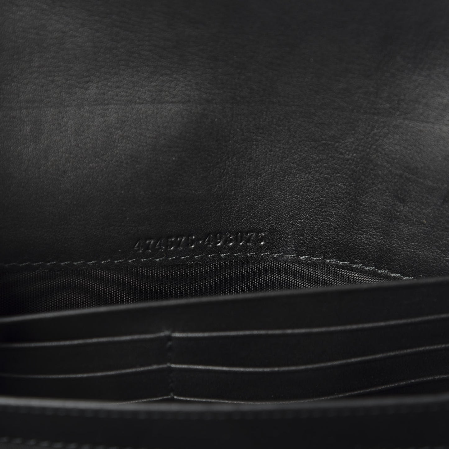 Velvet Matelasse GG Marmont Chain Wallet Black
