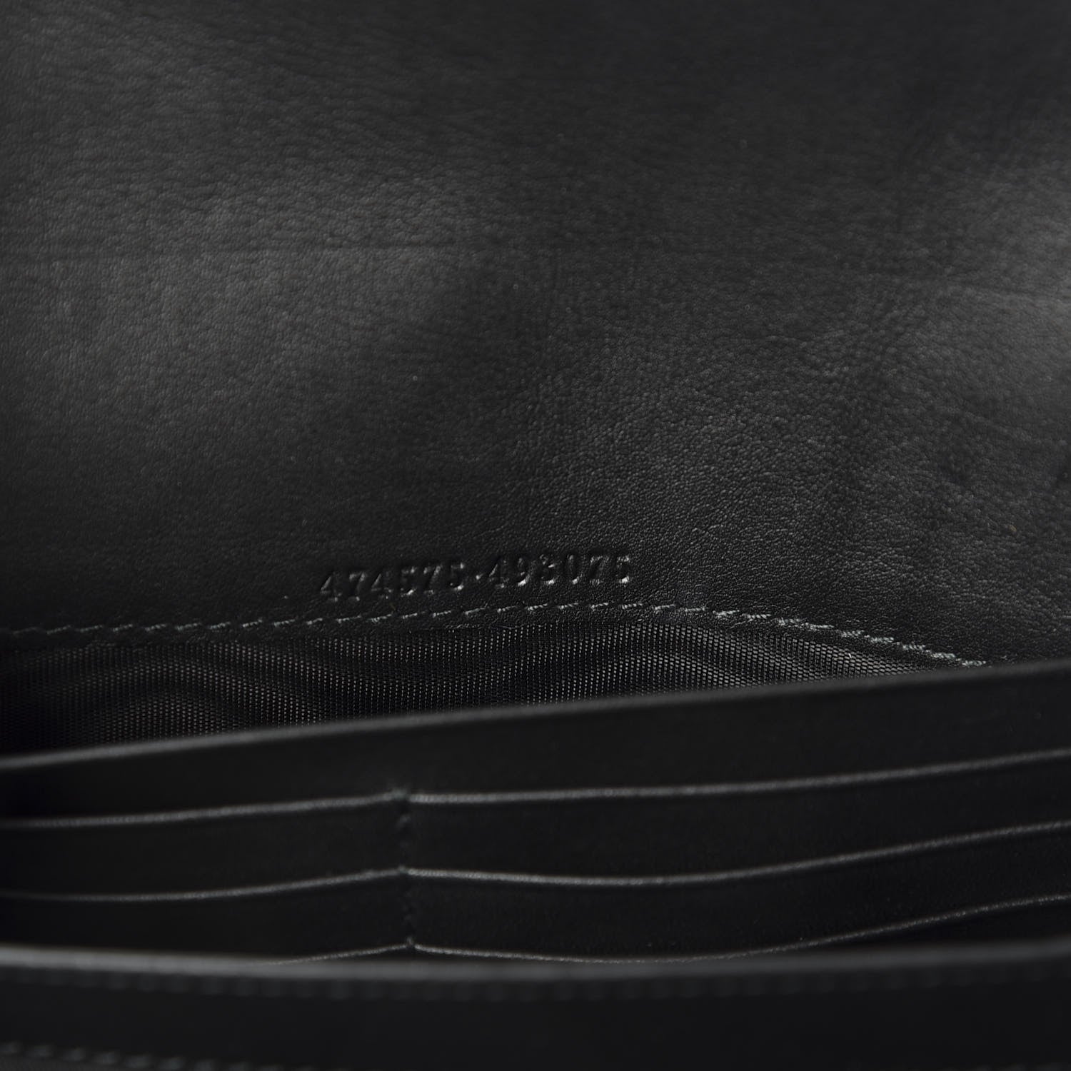 Gucci Velvet Matelasse GG Marmont Chain Wallet Black 7 of 9