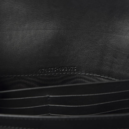 Gucci Velvet Matelasse GG Marmont Chain Wallet Black 7 of 9