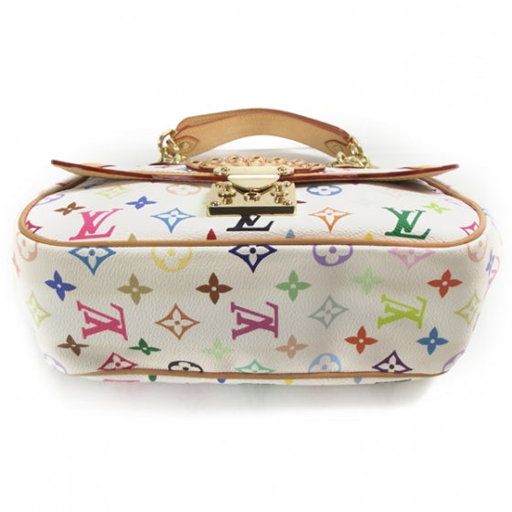 Louis Vuitton Monogram Multicolor Gracie MM White 4 of 9