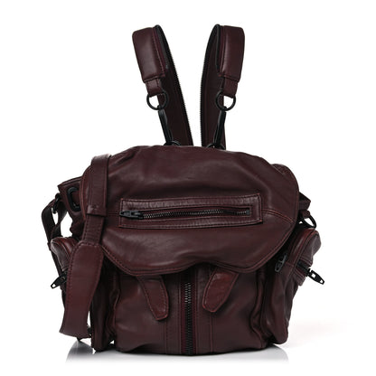 Alexander Wang Lambskin Marti Backpack Burgundy 1 of 14