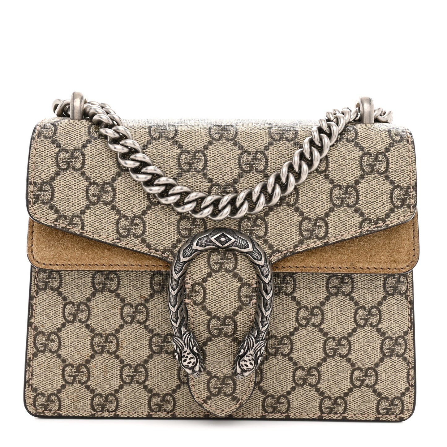 GG Supreme Monogram Mini Dionysus Shoulder Bag Taupe