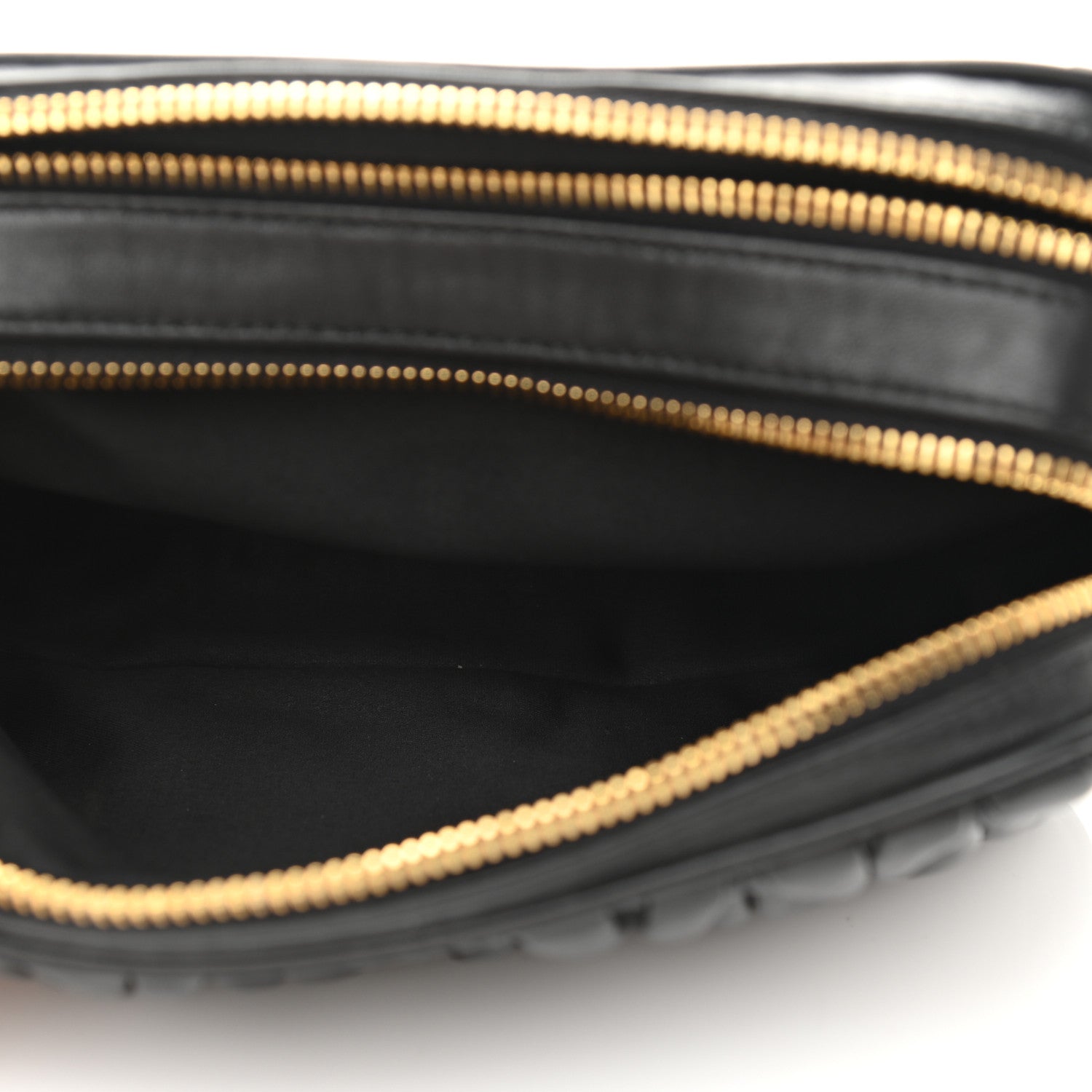 Miu Miu Nappa Matelasse Double Zip Pochette Clutch Black 5 of 10