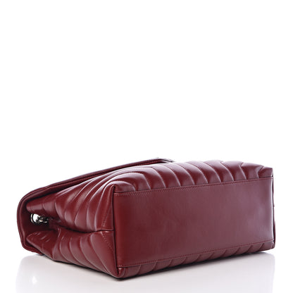Saint Laurent Calfskin Y Quilted Monogram Medium Loulou Chain Satchel Palissandre 4 of 11
