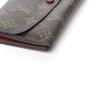 Louis Vuitton Monogram Emilie Wallet Red 8 of 11