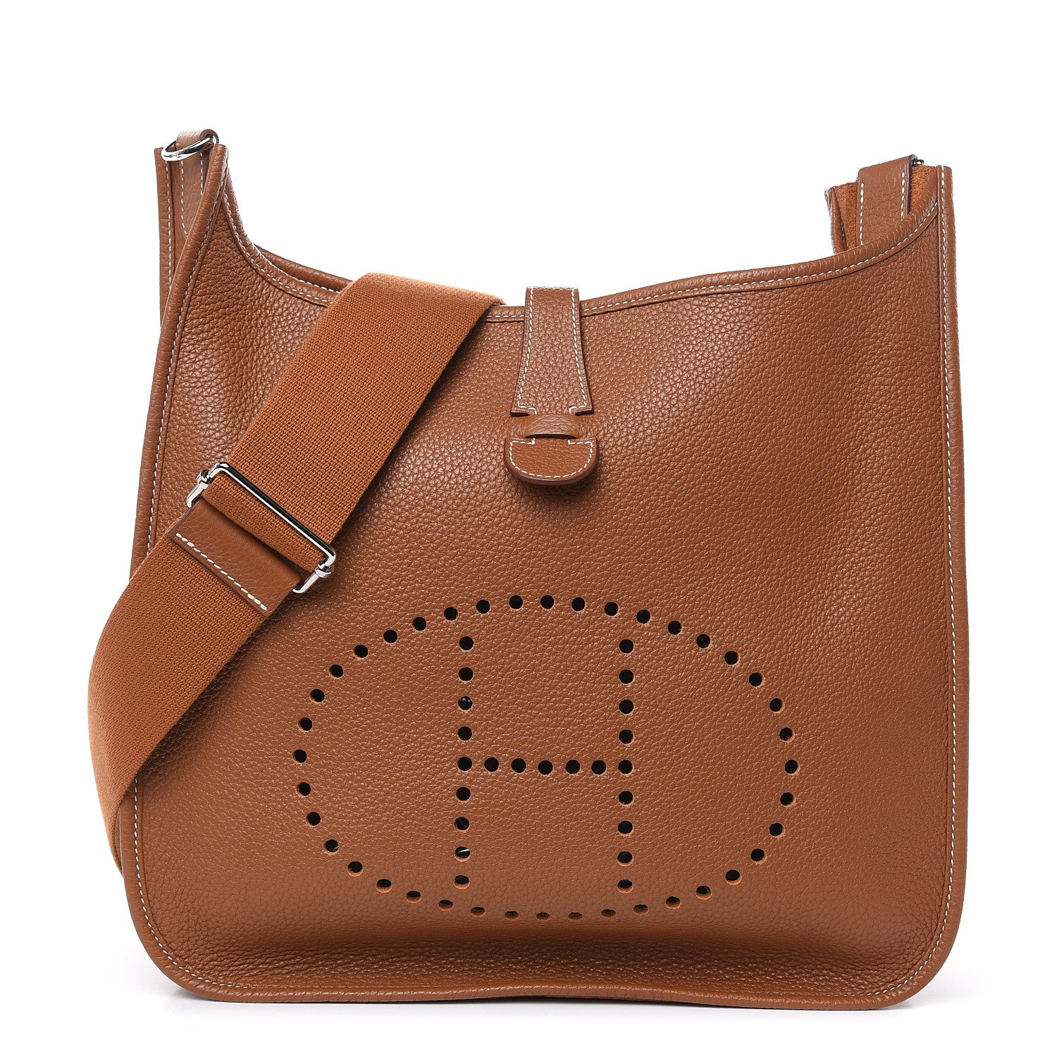 Hermes Taurillon Clemence Evelyne III GM Gold 1 of 10
