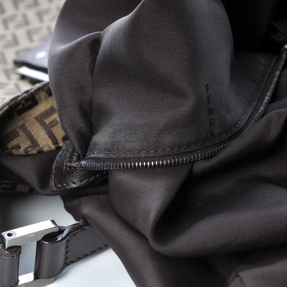 Fendi Zucchino Hobo Dark Brown 8 of 9