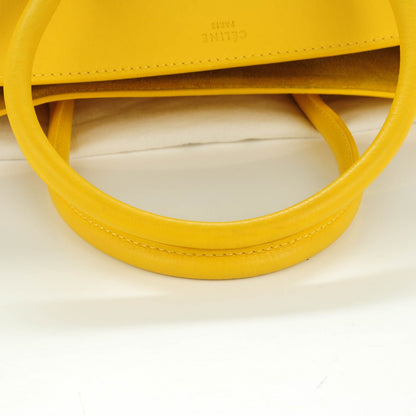 Celine Supple Calfskin Medium Phantom Luggage Sun Yellow 5 of 9