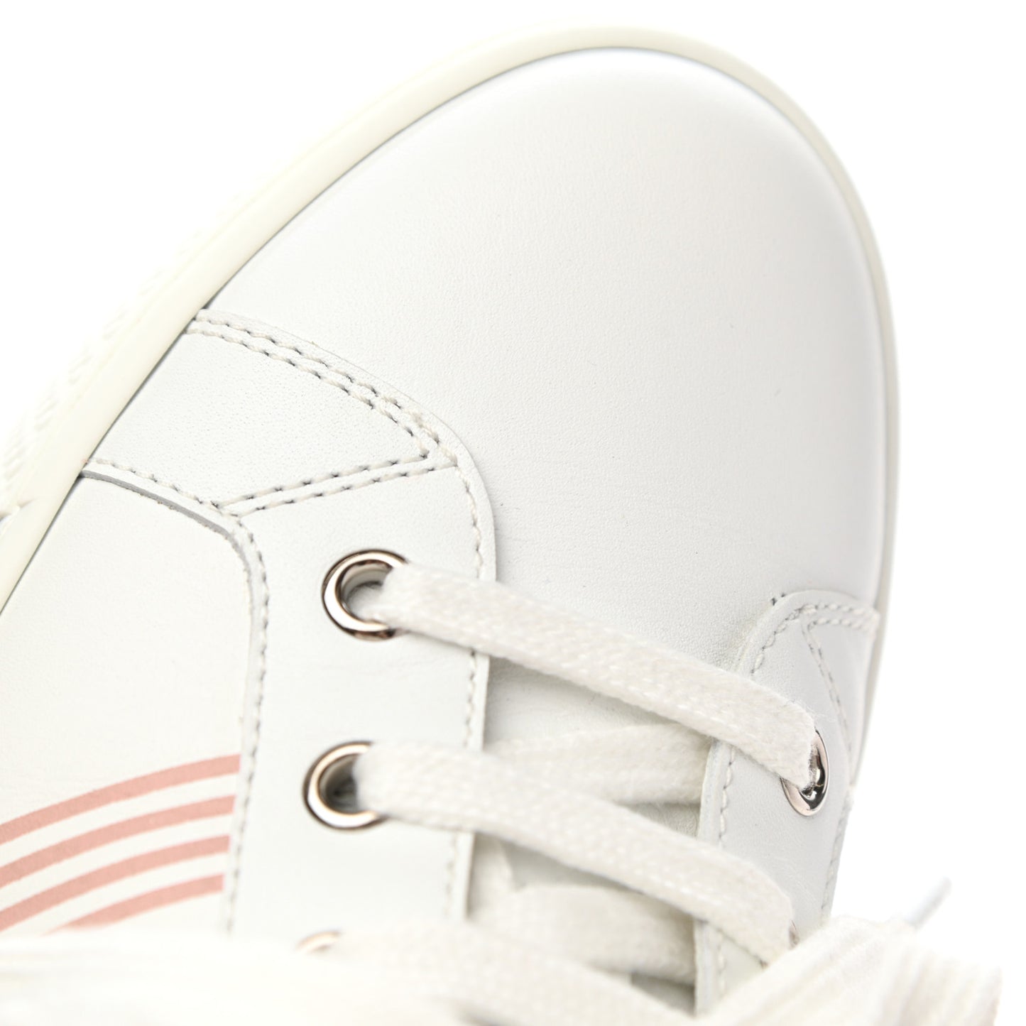 Calfskin Nappa Dare Sneakers 37 White Rose Dore
