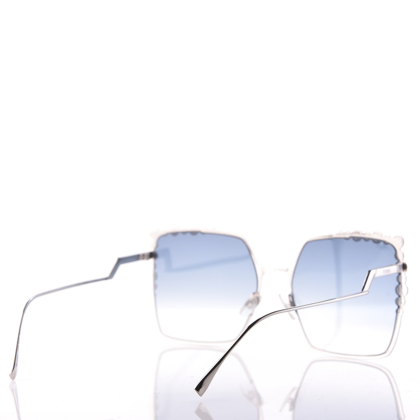 Metal Dots Square Sunglasses FF 0259/S Red