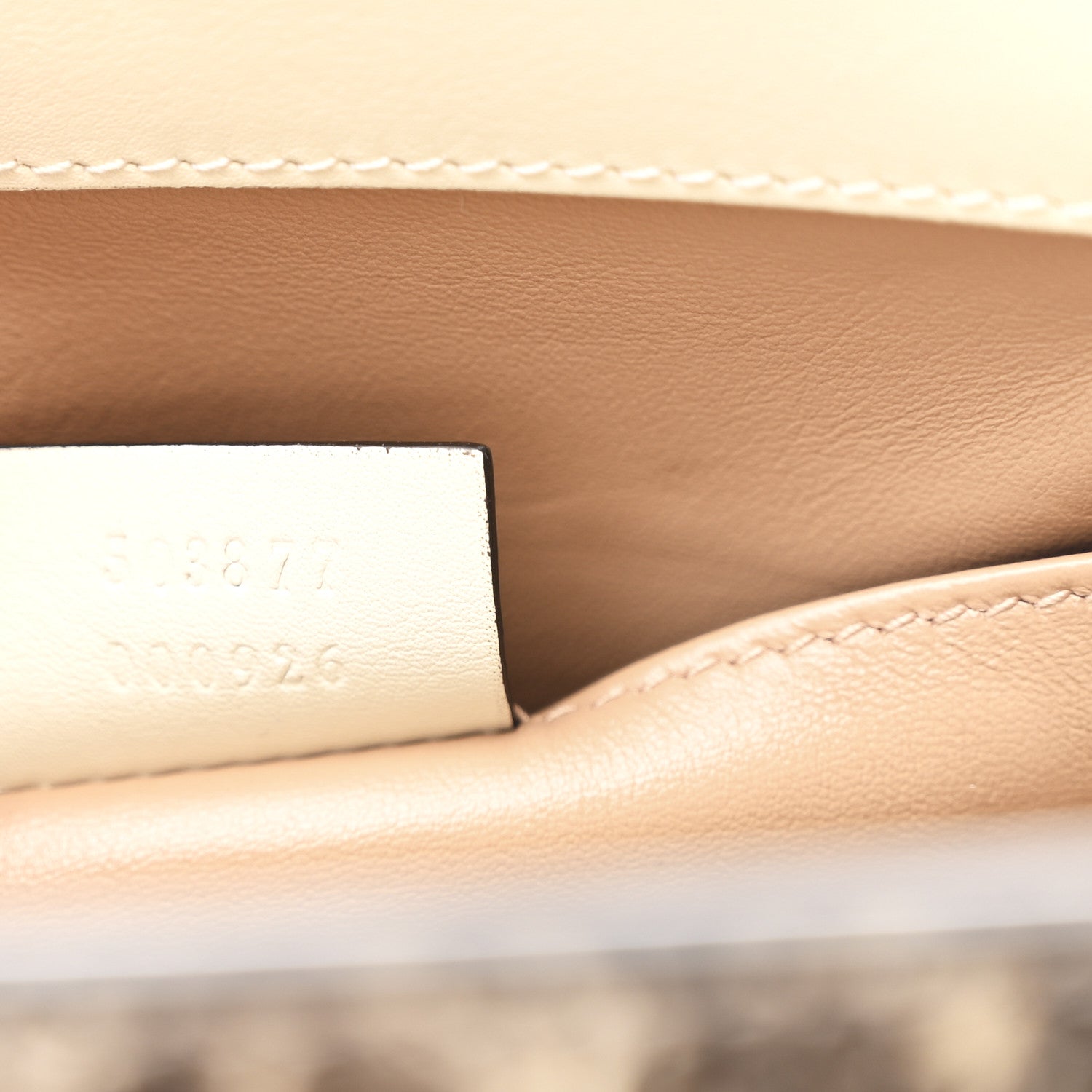 Gucci Snakeskin GG Small Ophidia Chain Shoulder Bag Roccia 8 of 11