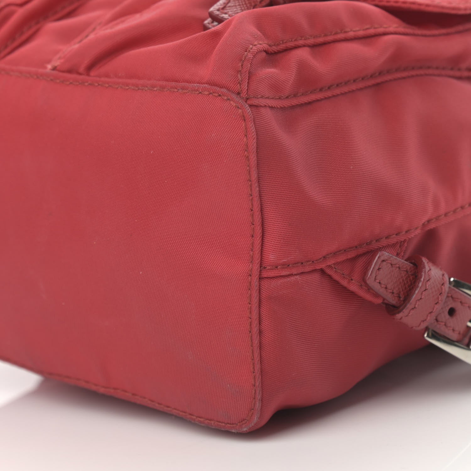 Prada Nylon Vela Mini Crossbody Backpack Rosso 11 of 12