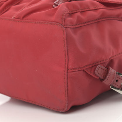 Prada Nylon Vela Mini Crossbody Backpack Rosso 11 of 12