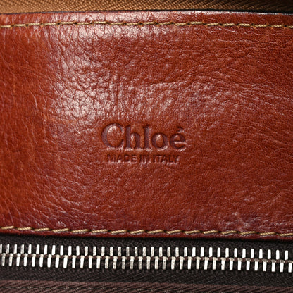 Chloe Calfskin Edith Satchel Ecureil Brown 6 of 10