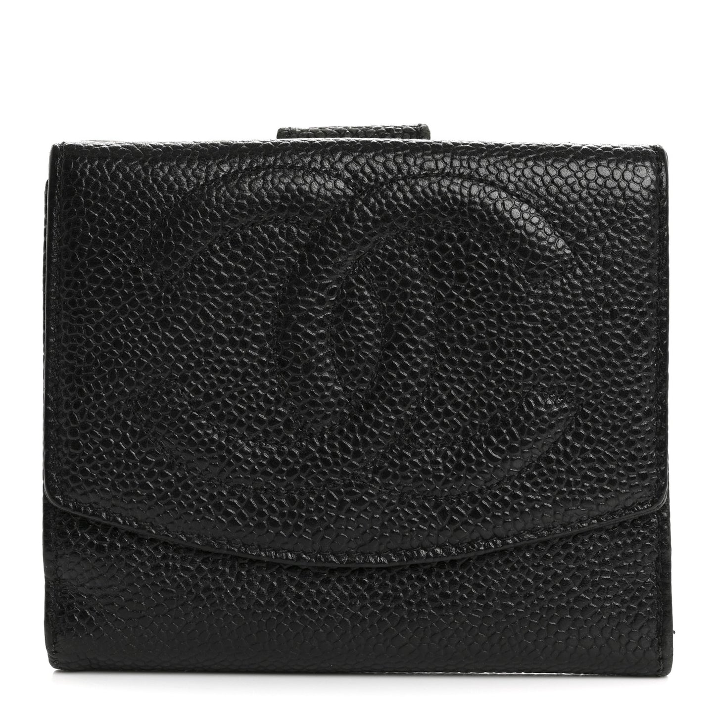 Caviar Timeless CC Flap Wallet Black
