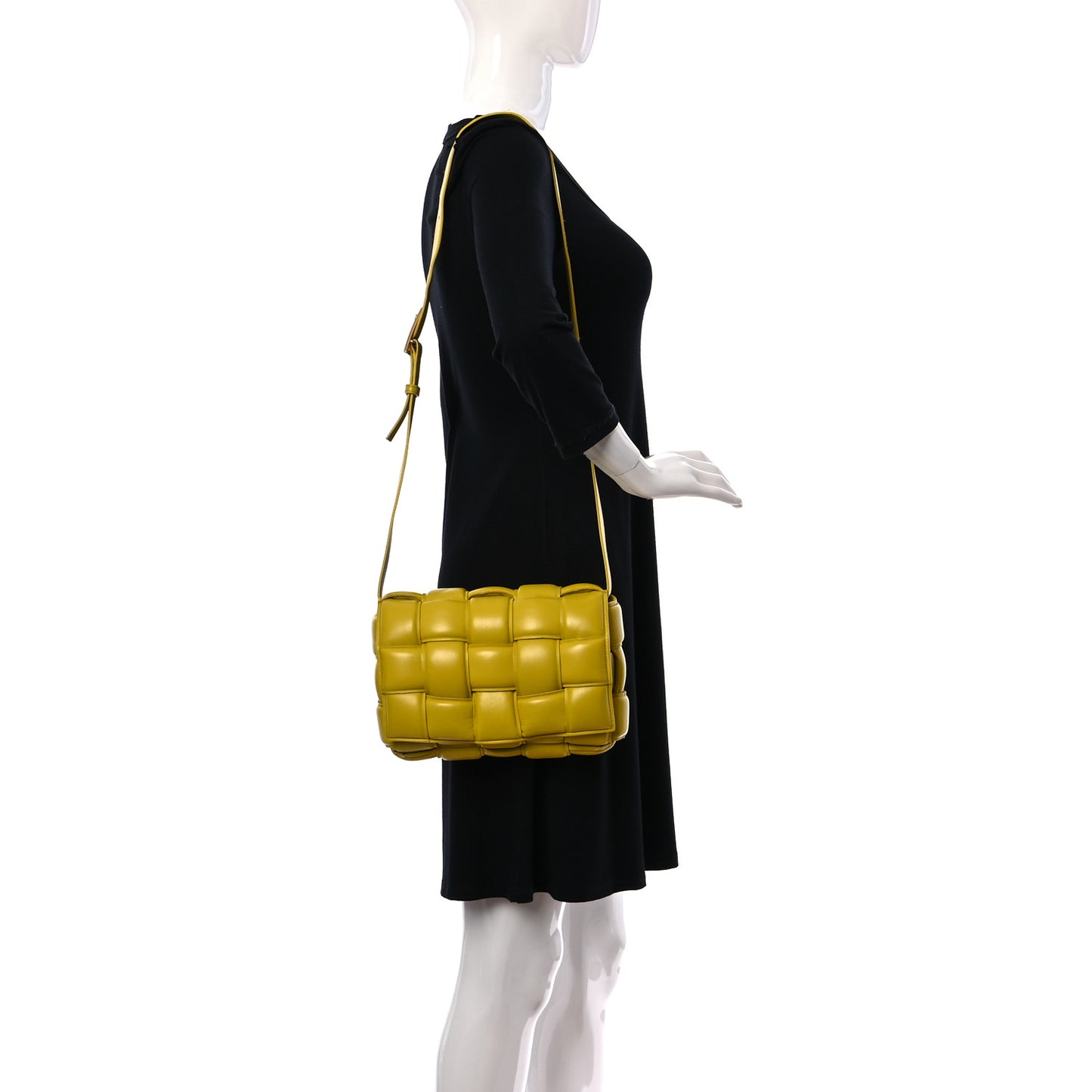 Nappa Maxi Intreccio Padded Cassette Crossbody Bag