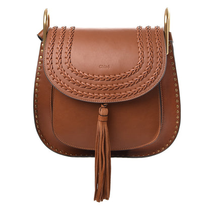 Chloe Calfskin Braided Medium Hudson Shoulder Bag Caramel 1 of 6