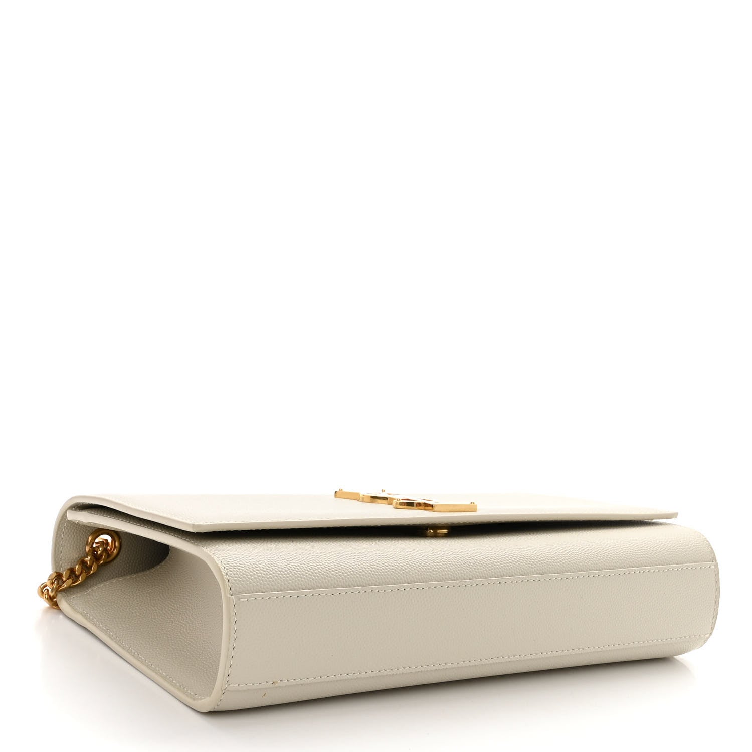 Saint Laurent Grain De Poudre Medium Classic Monogram Kate Satchel Crema Soft 4 of 9