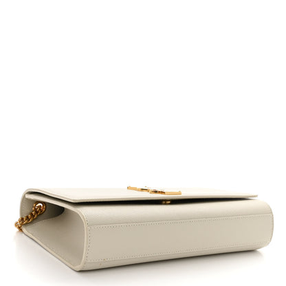 Saint Laurent Grain De Poudre Medium Classic Monogram Kate Satchel Crema Soft 4 of 9