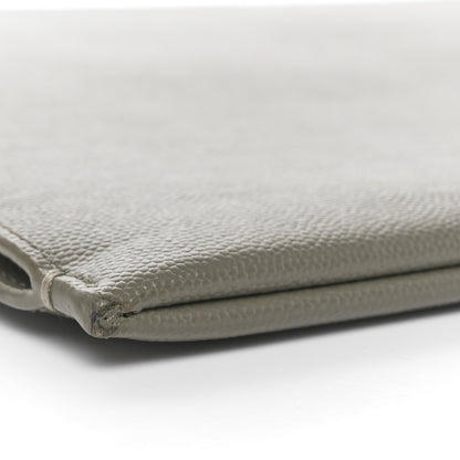 Saint Laurent Grain De Poudre Paris Zipped Tablet Holder Greyish Brown 5 of 9