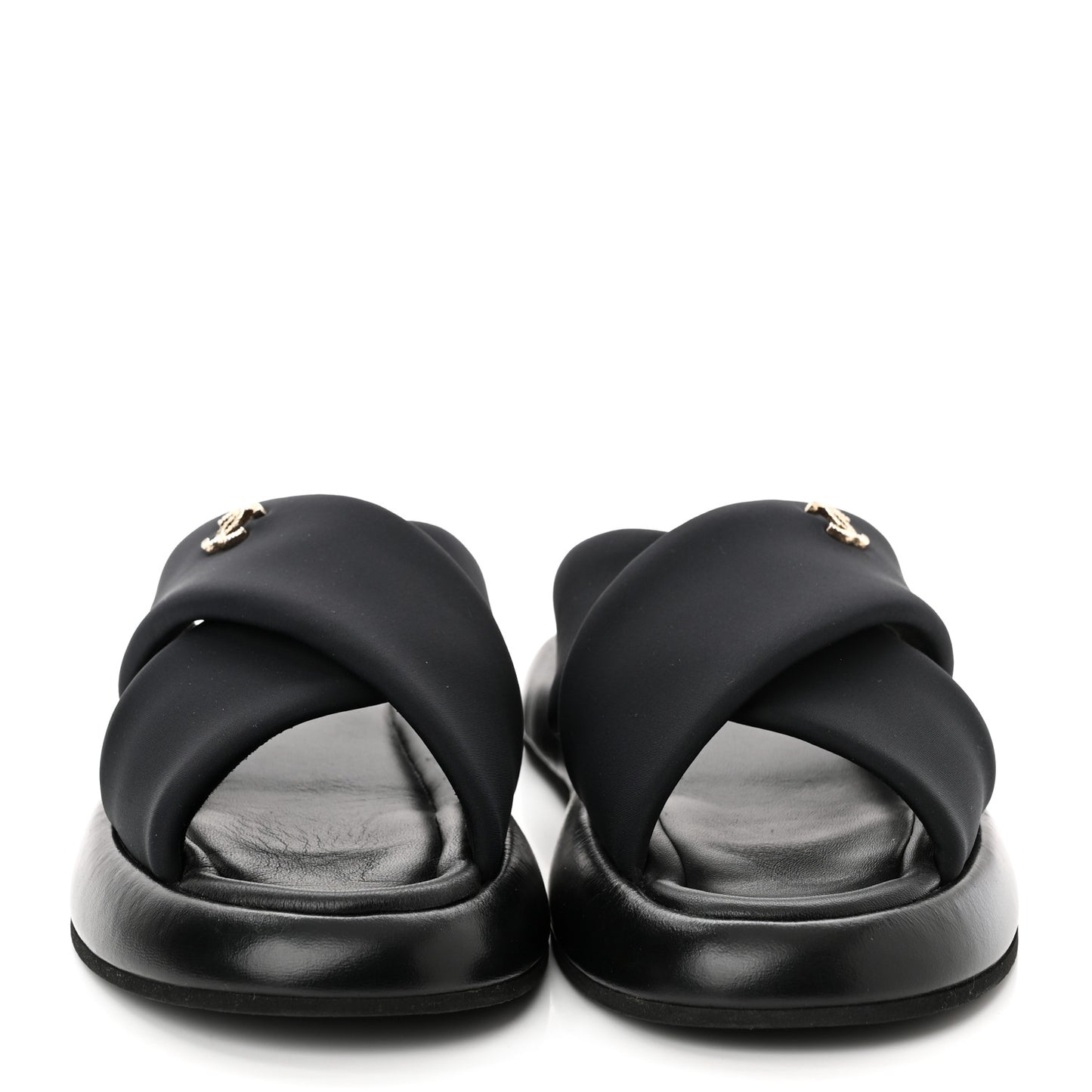 Fabric CC Mules Sandals 40 Black