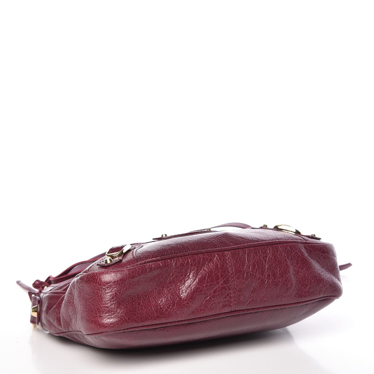 Agneau Classic Gold Hardware Hip Violet Prune