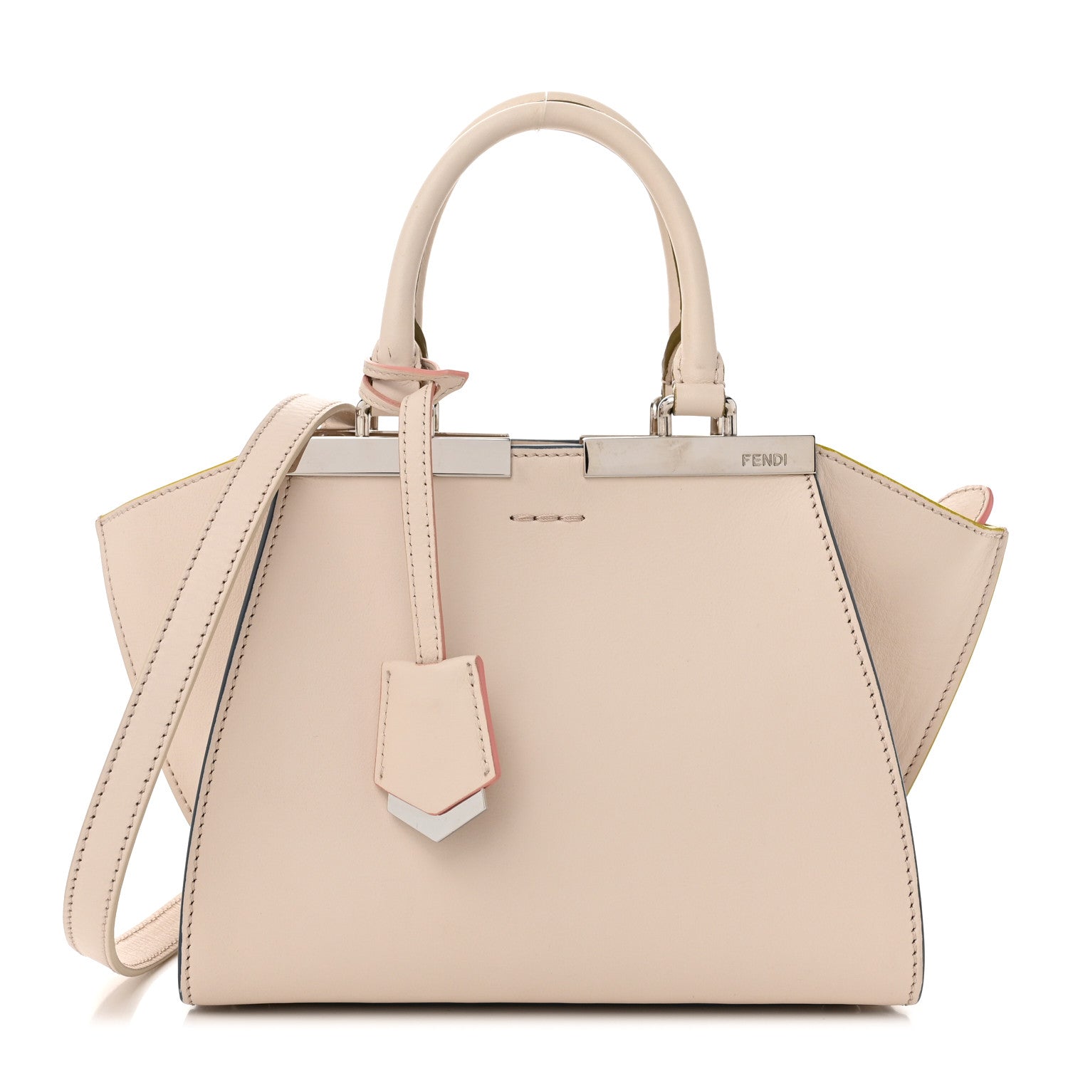 Fendi Vitello Dolce Mini 3jours Tote Camelia 1 of 11