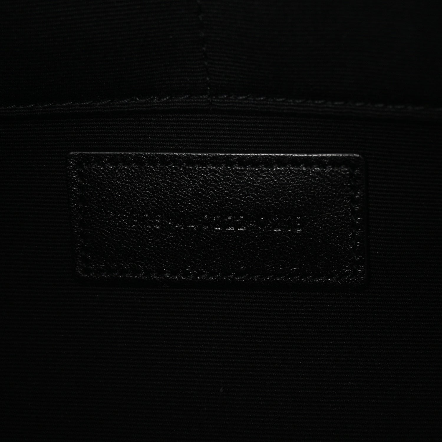 Saint Laurent Calfskin Matelasse Chevron Monogram Document Holder Black 7 of 7