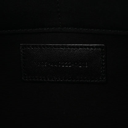 Saint Laurent Calfskin Matelasse Chevron Monogram Document Holder Black 7 of 7