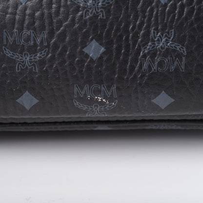 MCM Visetos Studded Small Dual Stark Backpack Black 12 of 19