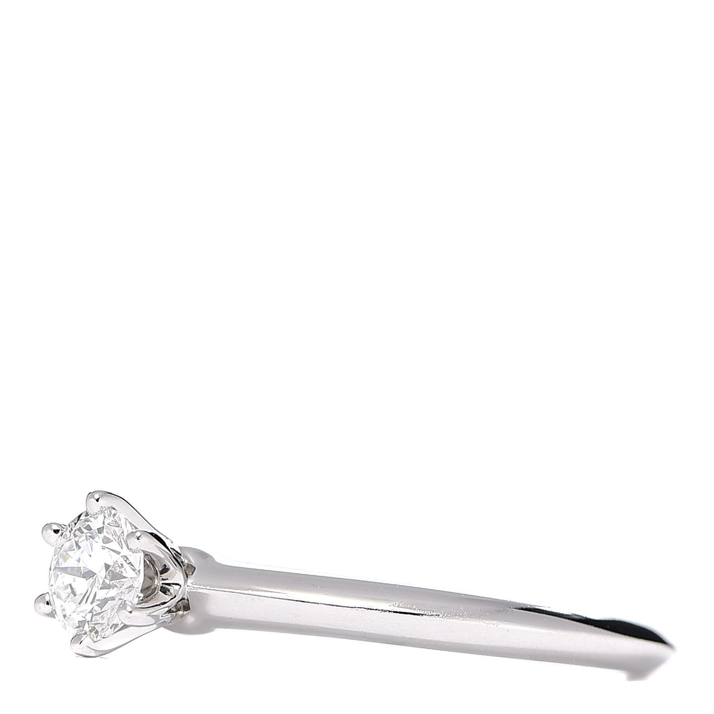 Platinum Diamond .34ct Solitaire Engagement Ring 51 5.75