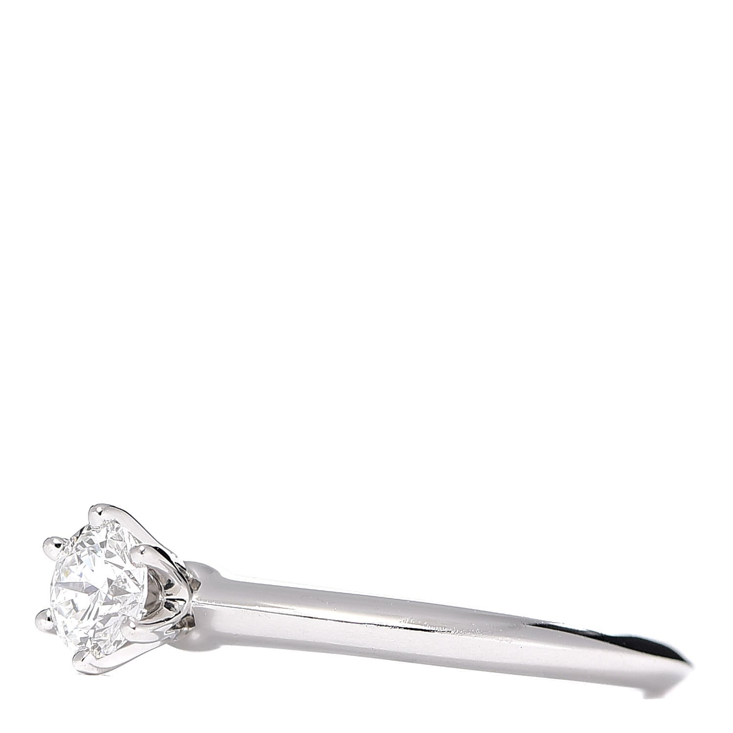 Tiffany Platinum Diamond .34ct Solitaire Engagement Ring 51 5.75 3 of 7