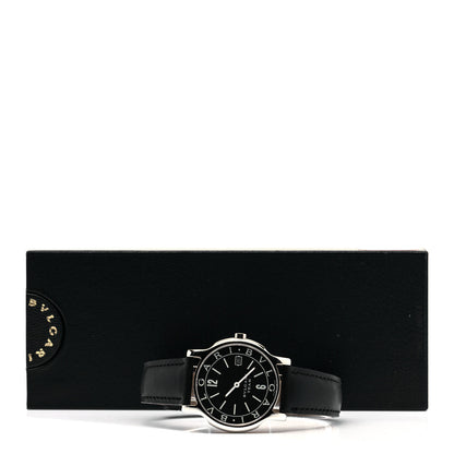 Bulgari Stainless Steel Calfskin 35mm Solotempo Quartz Watch Black 5 of 5