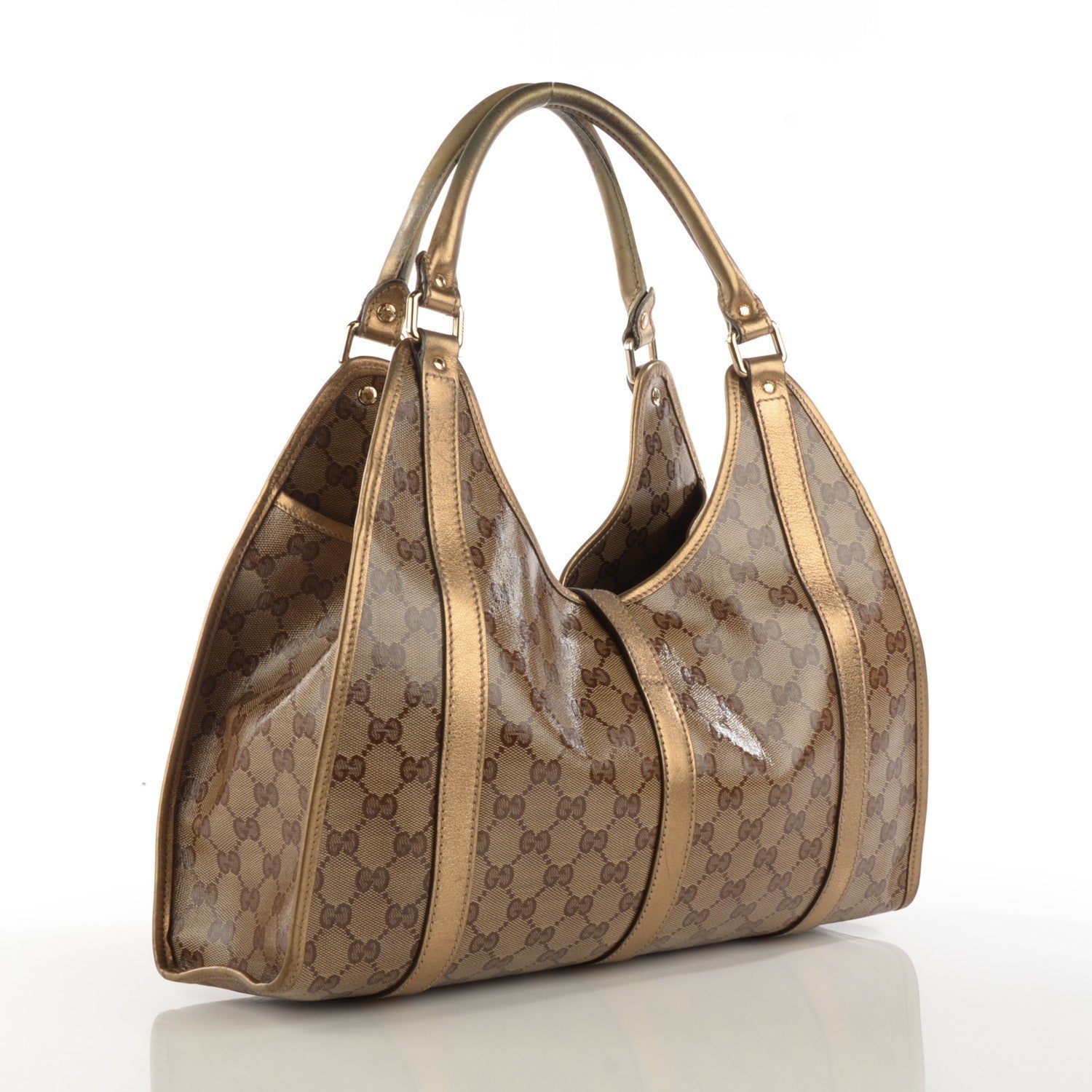 Gucci Crystal Monogram Medium Joy Shoulder Bag Bronze 3 of 10