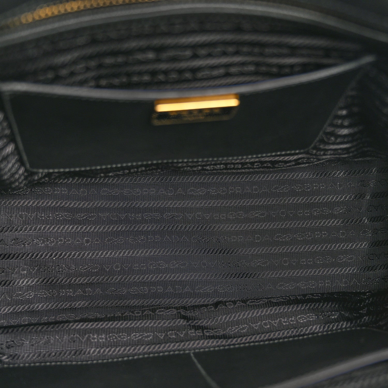 Prada Saffiano Lux Medium Galleria Double Zip Tote Black 1735875