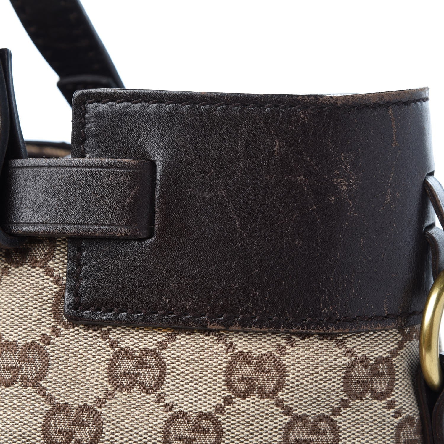 Gucci Monogram Tote Brown 47 of 50