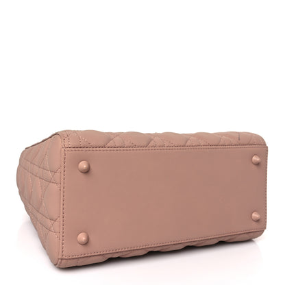 Christian Dior Ultra Matte Calfskin Cannage Medium Lady Dior Beige 4 of 11